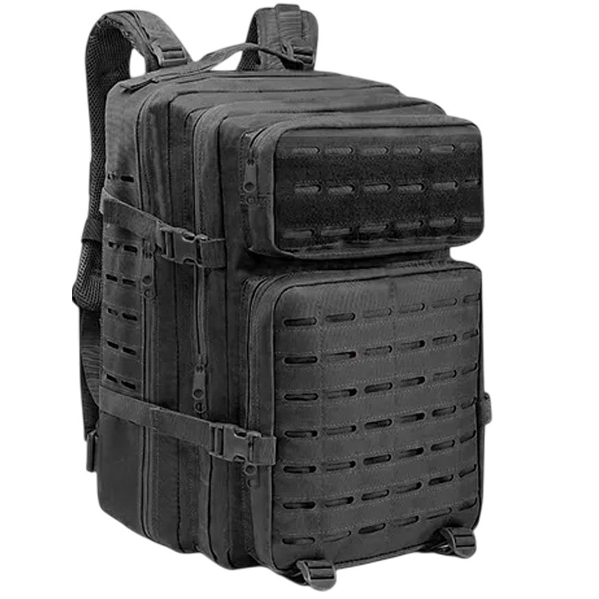 Mochila tactica 50 lt negra s/molle nuevo