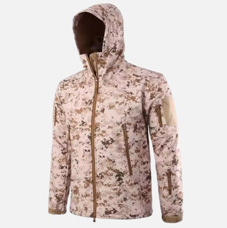 Chaqueta tactica softshell acu desert