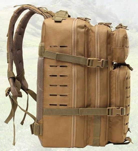 Mochila tactica 50lt coyote s/molle nuevo