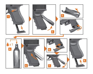 Pistola Glock 19 GEN4 CAL. 4.5 Co2