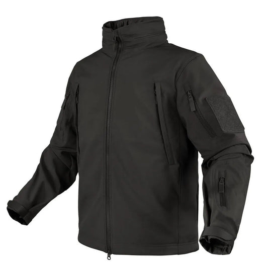 Chaqueta tactica softshell negra