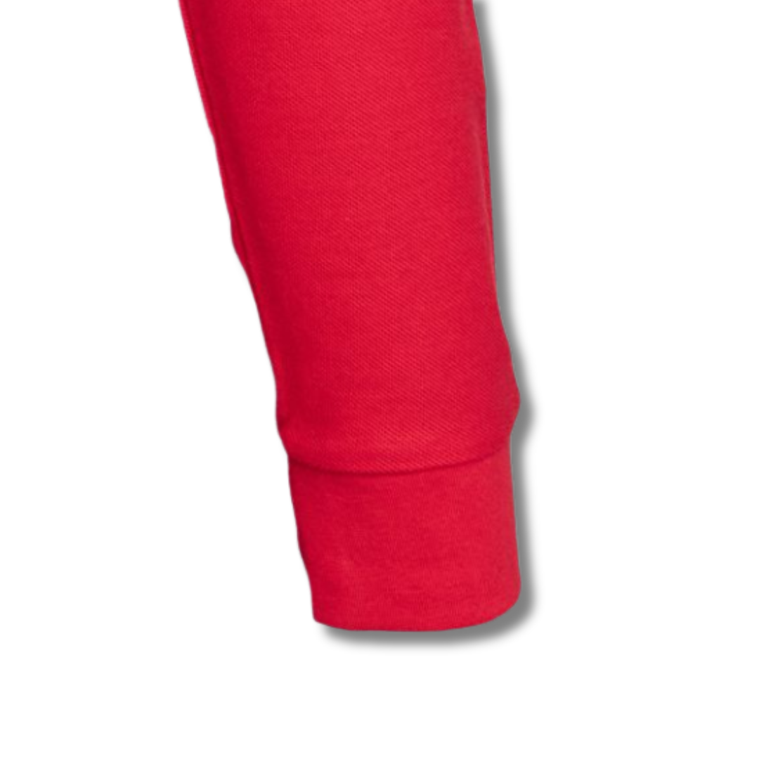 POLERA PIQUE DAMA ROJA M/L