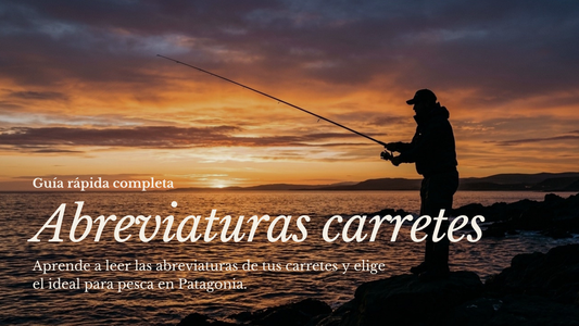 Guía completa de abreviaturas de carretes de pesca: qué significan y cómo elegir el correcto