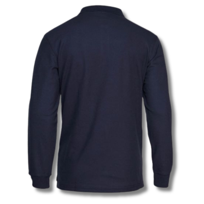 POLERA PIQUE VARÓN AZUL MARINO M/L