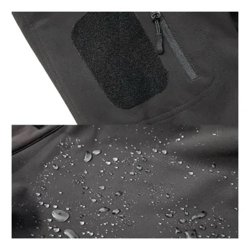 Chaqueta tactica softshell negra