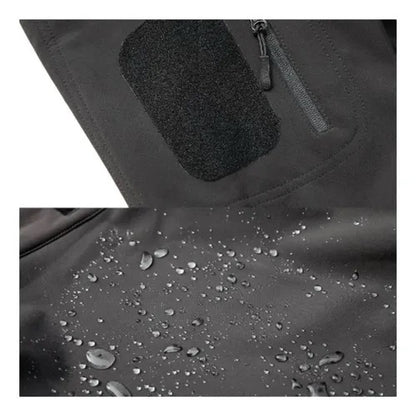 Chaqueta tactica softshell negra
