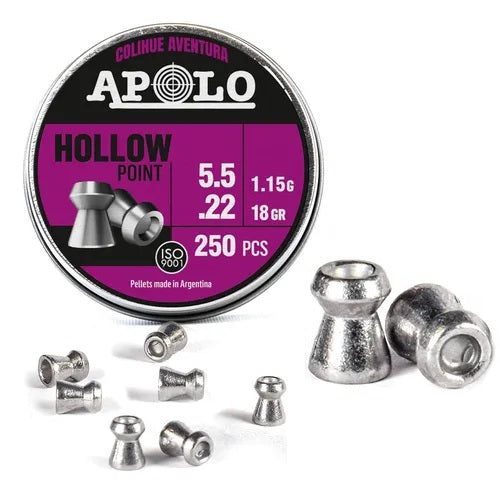 Lata poston marca APOLO modelo HOLLOW POINT 5.5 18GR