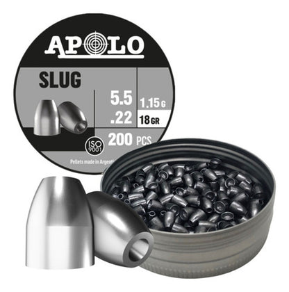 Lata poston marca APOLO modelo SLUG 5.5 18G