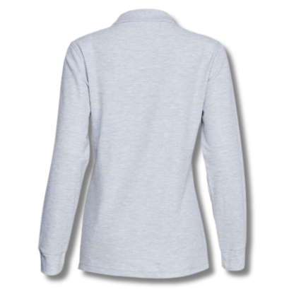 POLERA PIQUE DAMA GRIS M/L