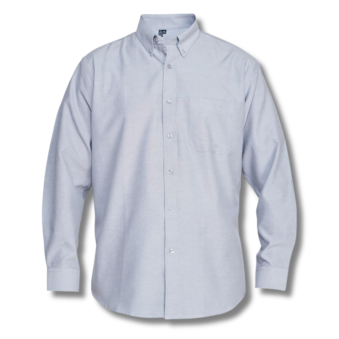 CAMISA OXFORD GRIS