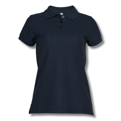 POLERA PIQUE DAMA AZUL MARINO M/C