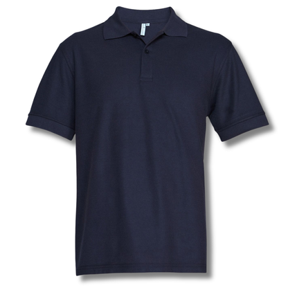 POLERA PIQUE VARÓN AZUL MARINO M/C