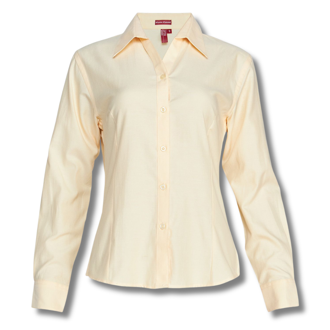 BLUSA OXFORD AMARILLO BARQUILLO