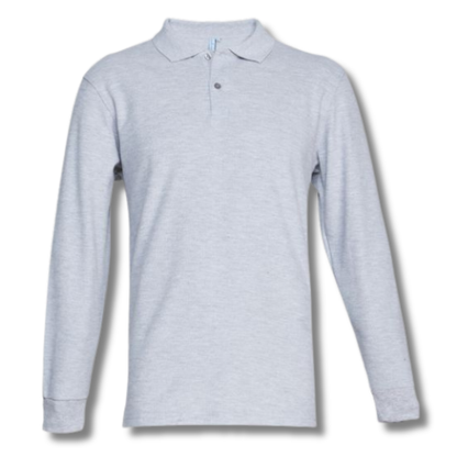 POLERA PIQUE VARÓN GRIS M/L