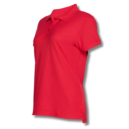 POLERA PIQUE DAMA ROJA M/C