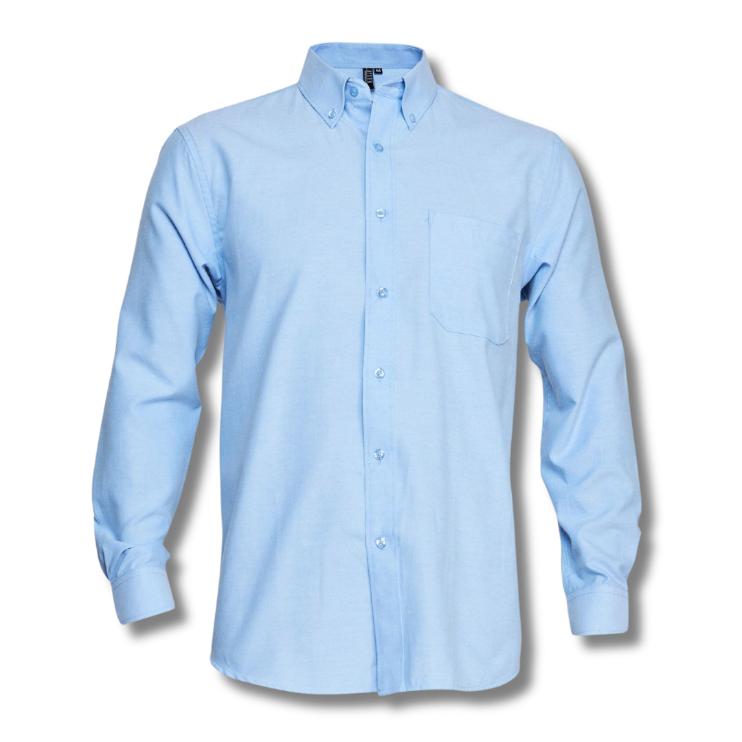 CAMISA OXFORD CELESTE