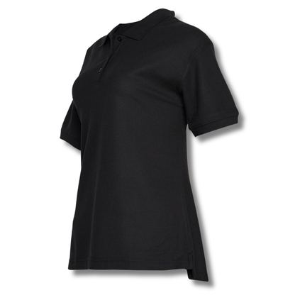 POLERA PIQUE DAMA NEGRA M/C