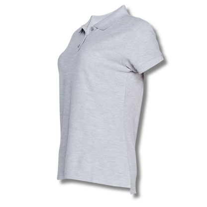 POLERA PIQUE DAMA GRIS M/C