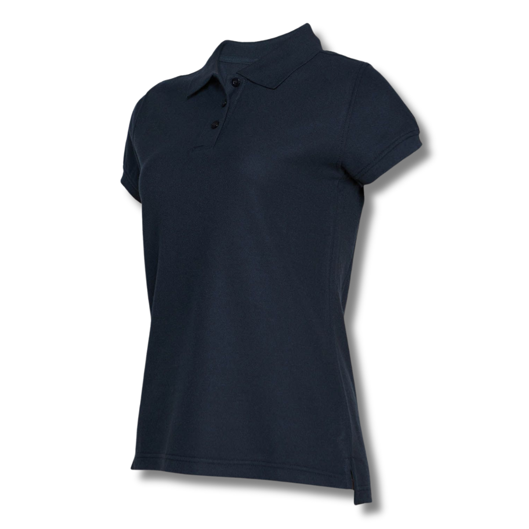 POLERA PIQUE DAMA AZUL MARINO M/C