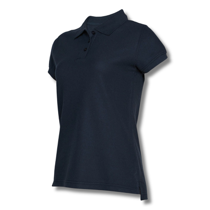 POLERA PIQUE DAMA AZUL MARINO M/C