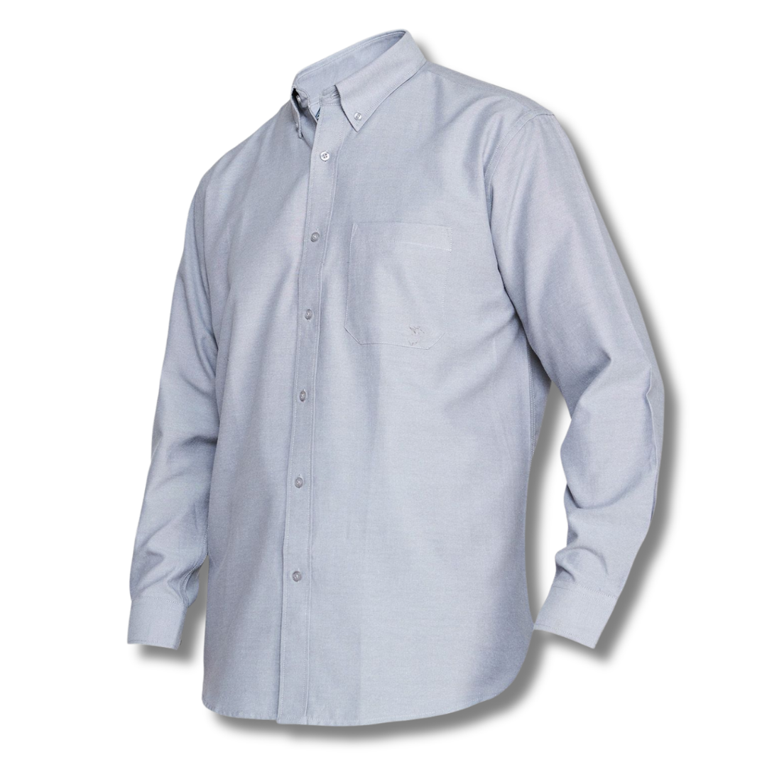 CAMISA OXFORD GRIS