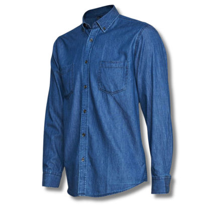 CAMISA DENIM MEZCLILLA AZUL