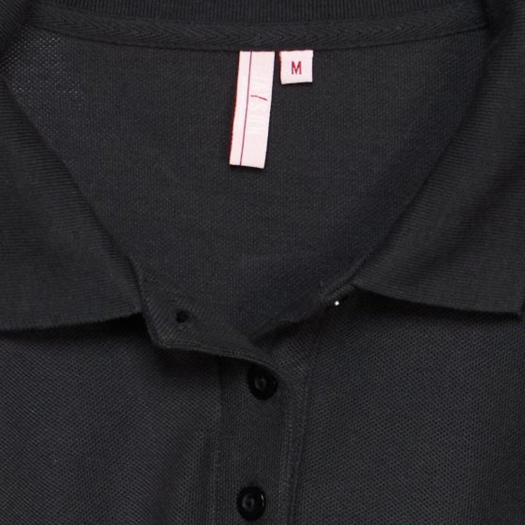POLERA PIQUE DAMA NEGRO M/L