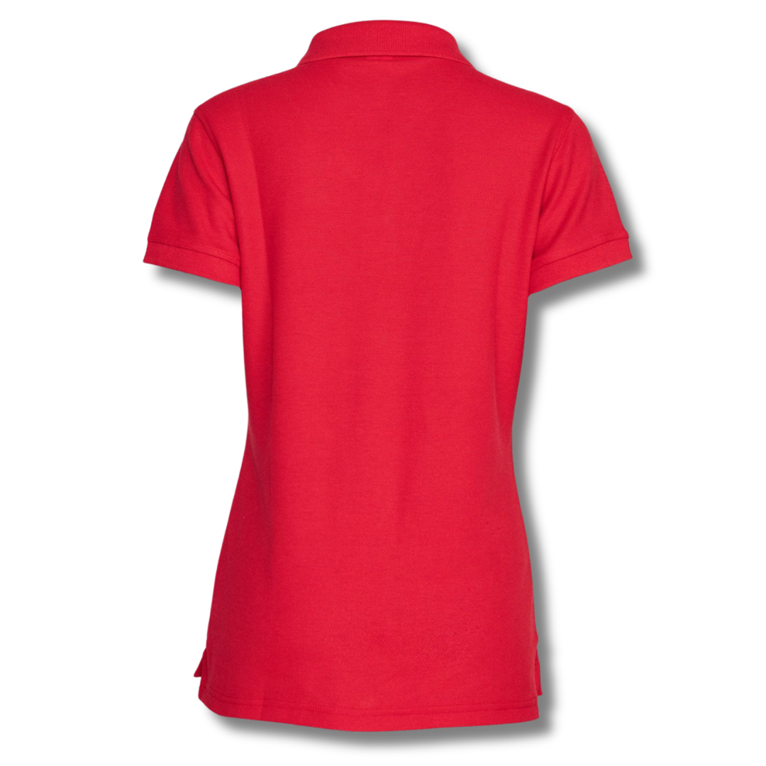 POLERA PIQUE DAMA ROJA M/C