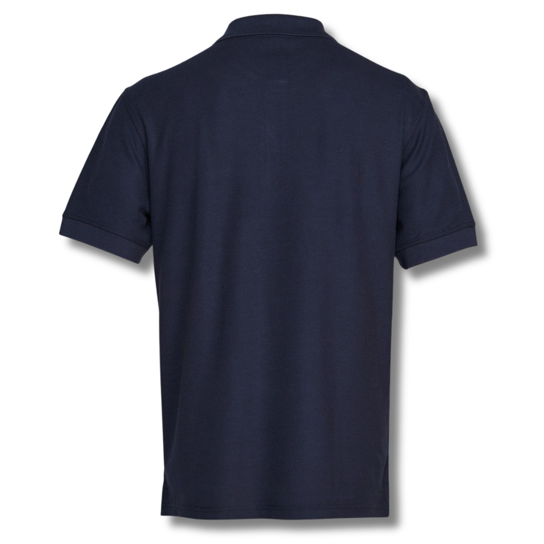 POLERA PIQUE VARÓN AZUL MARINO M/C