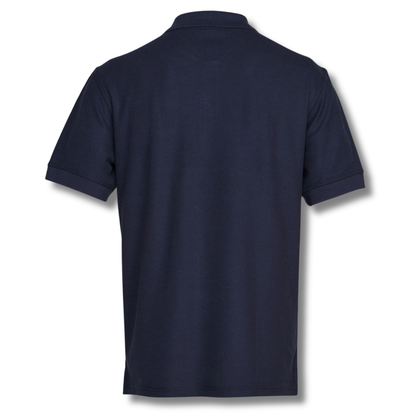 POLERA PIQUE VARÓN AZUL MARINO M/C
