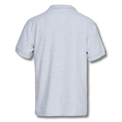 POLERA PIQUE VARÓN GRIS M/C