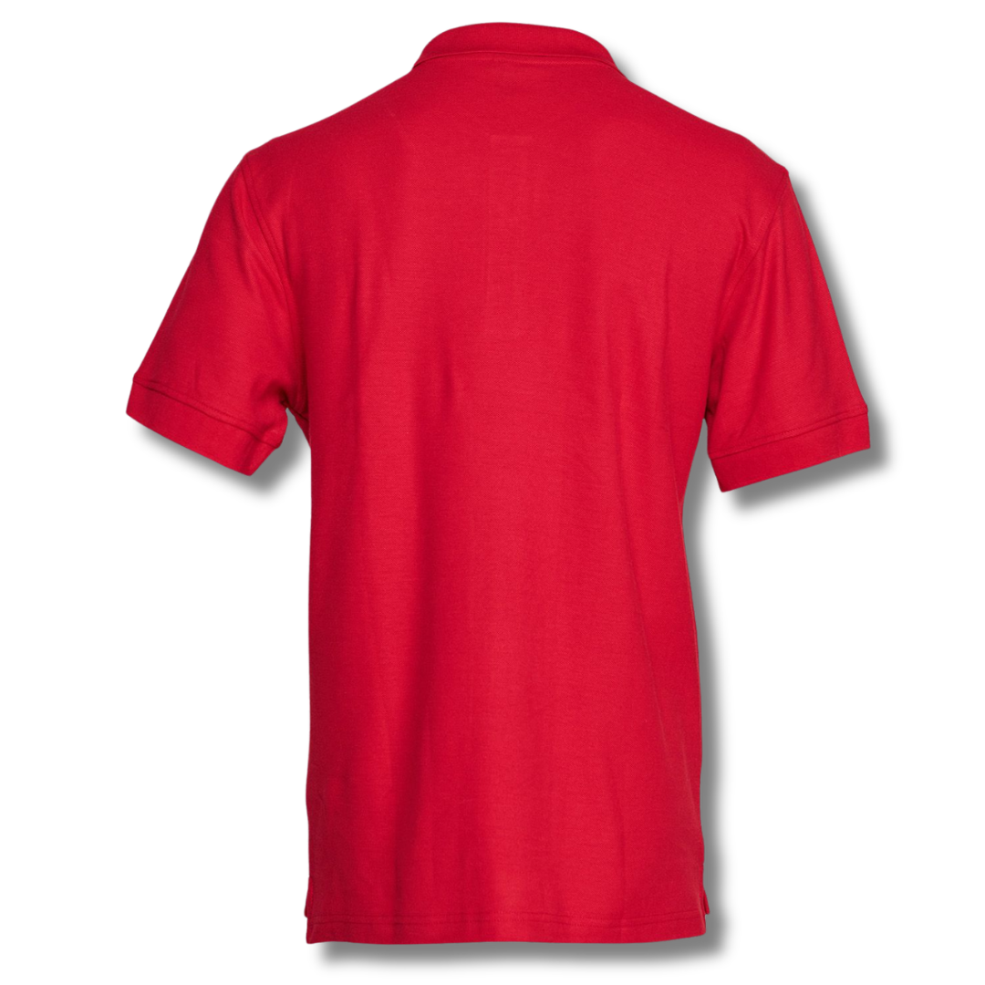 POLERA PIQUE VARÓN ROJA M/C