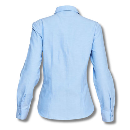BLUSA OXFORD CELESTE