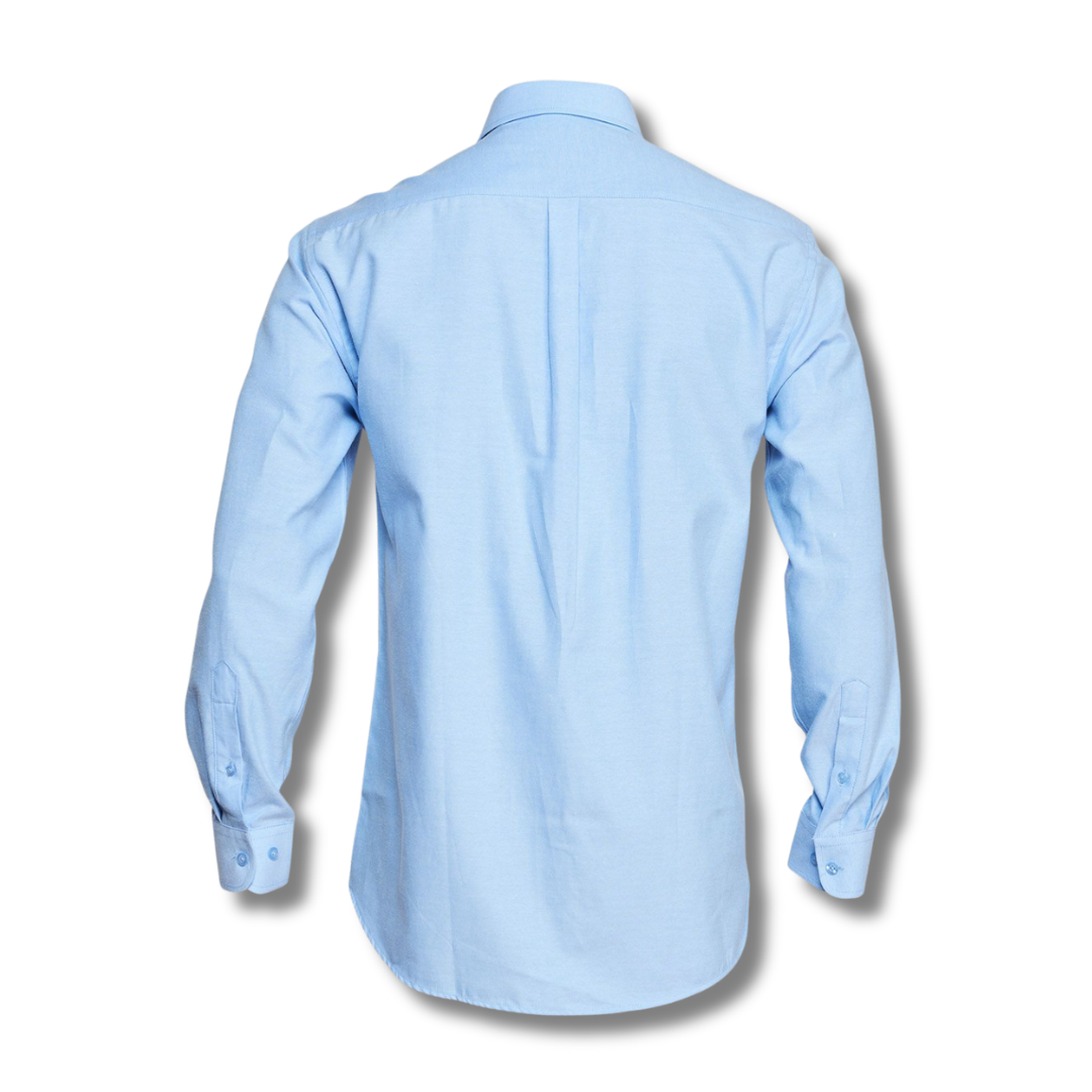 CAMISA OXFORD CELESTE