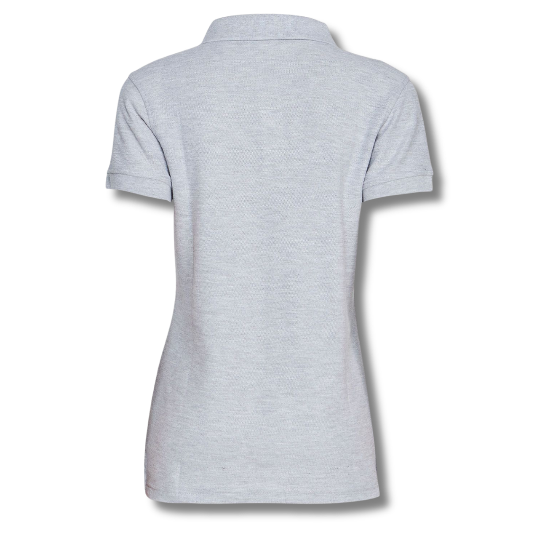 POLERA PIQUE DAMA GRIS M/C