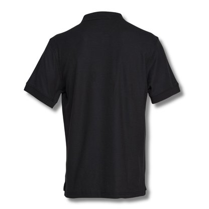POLERA PIQUE VARÓN NEGRA M/C