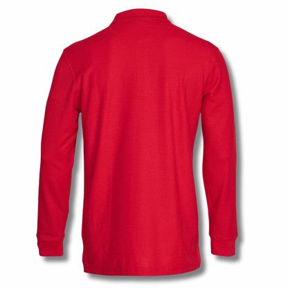 POLERA PIQUE VARÓN ROJA M/L