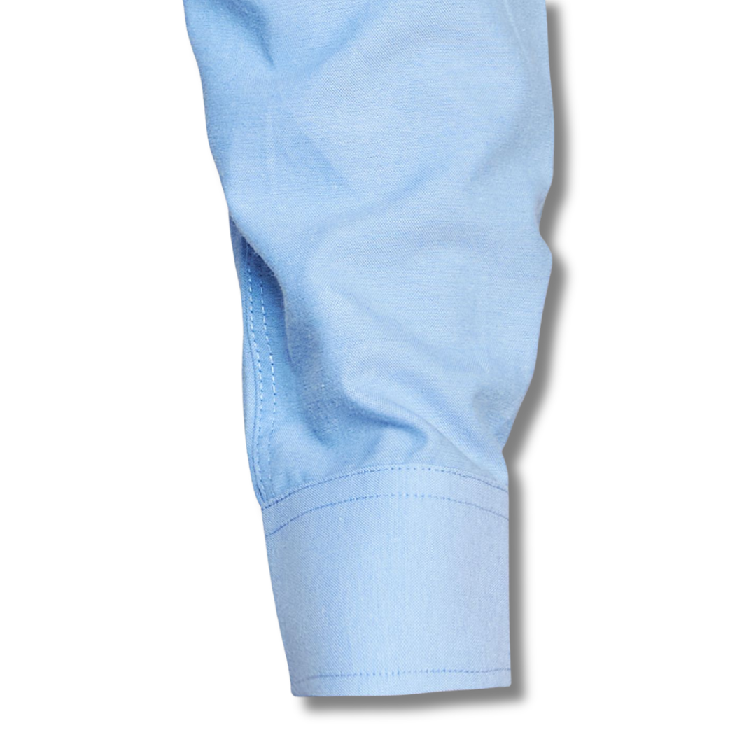 CAMISA OXFORD CELESTE
