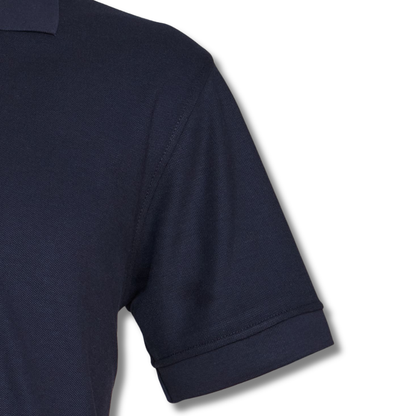 POLERA PIQUE VARÓN AZUL MARINO M/C