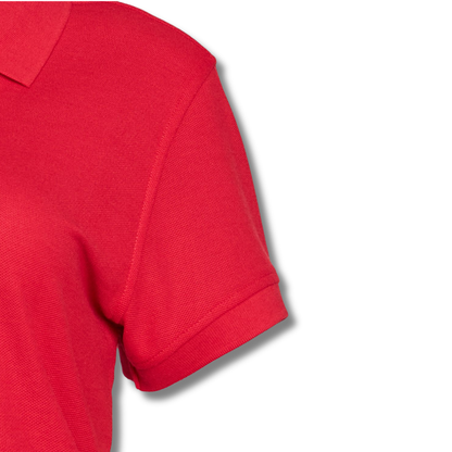 POLERA PIQUE DAMA ROJA M/C