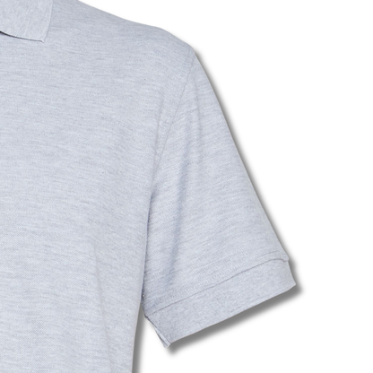 POLERA PIQUE VARÓN GRIS M/C
