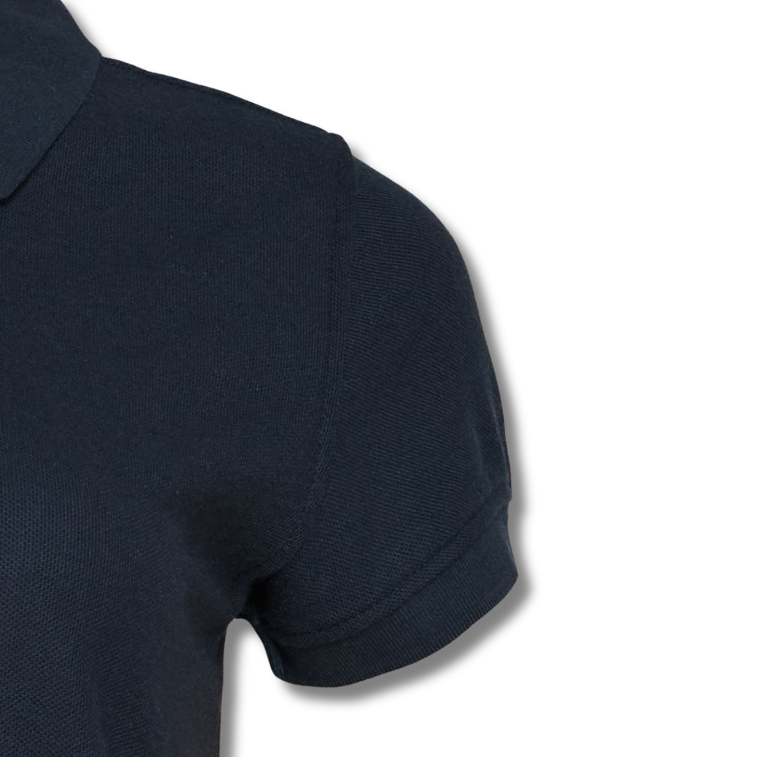 POLERA PIQUE DAMA AZUL MARINO M/C