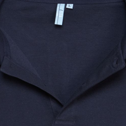 POLERA PIQUE VARÓN AZUL MARINO M/L