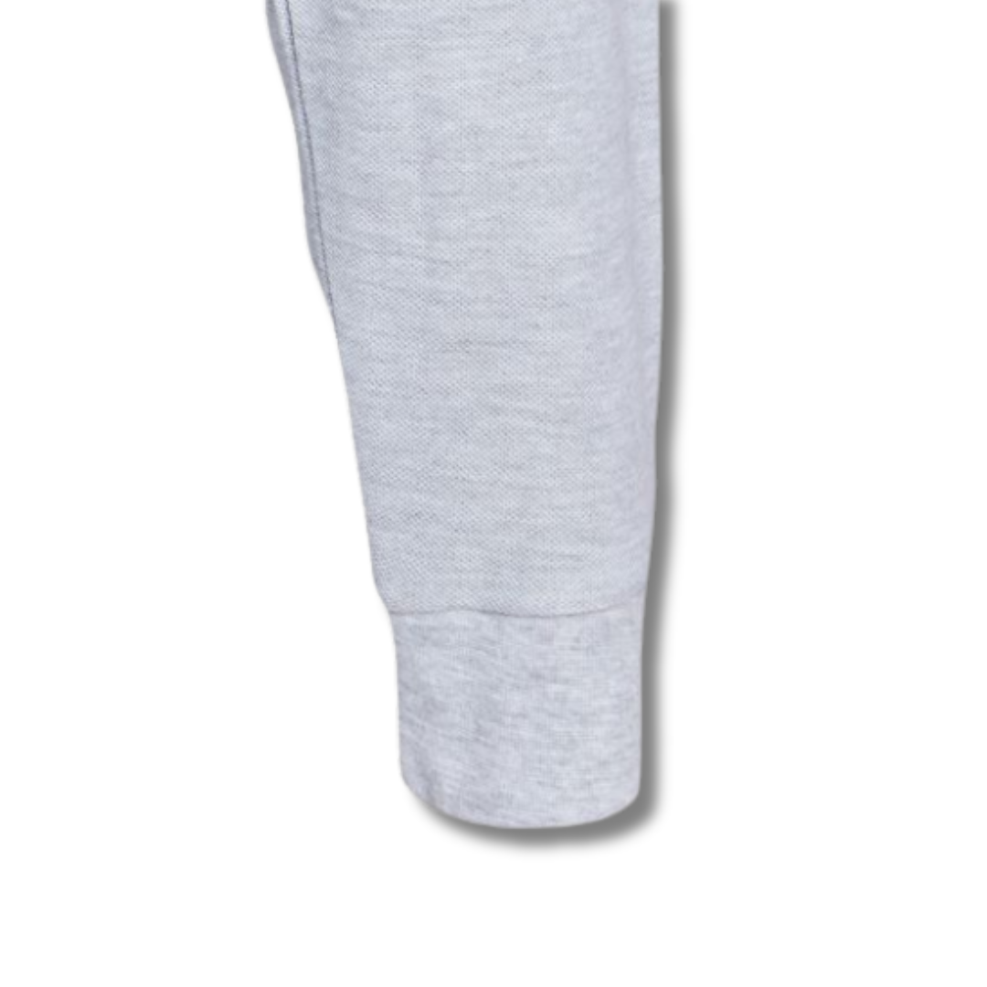 POLERA PIQUE DAMA GRIS M/L