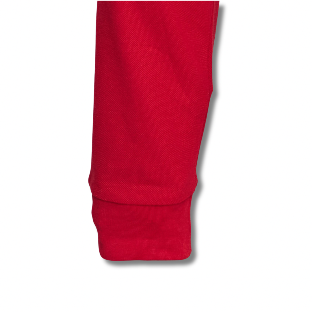 POLERA PIQUE VARÓN ROJA M/L