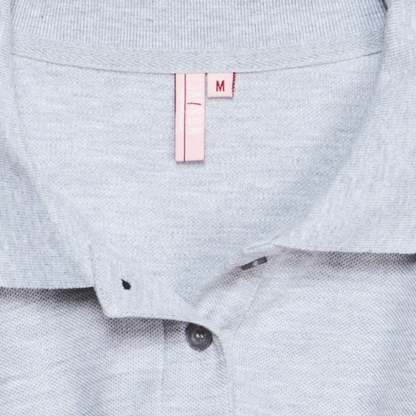 POLERA PIQUE DAMA GRIS M/L