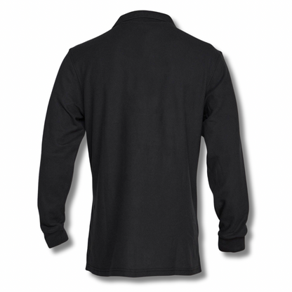 POLERA PIQUE VARÓN NEGRA M/L