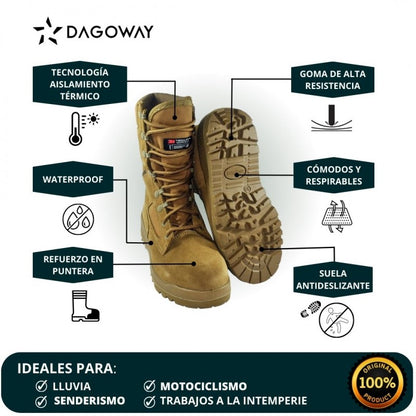 BOTA TÁCTICA DAGOWAY WATERPROOF THINSULATE
