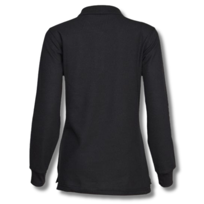 POLERA PIQUE DAMA NEGRO M/L
