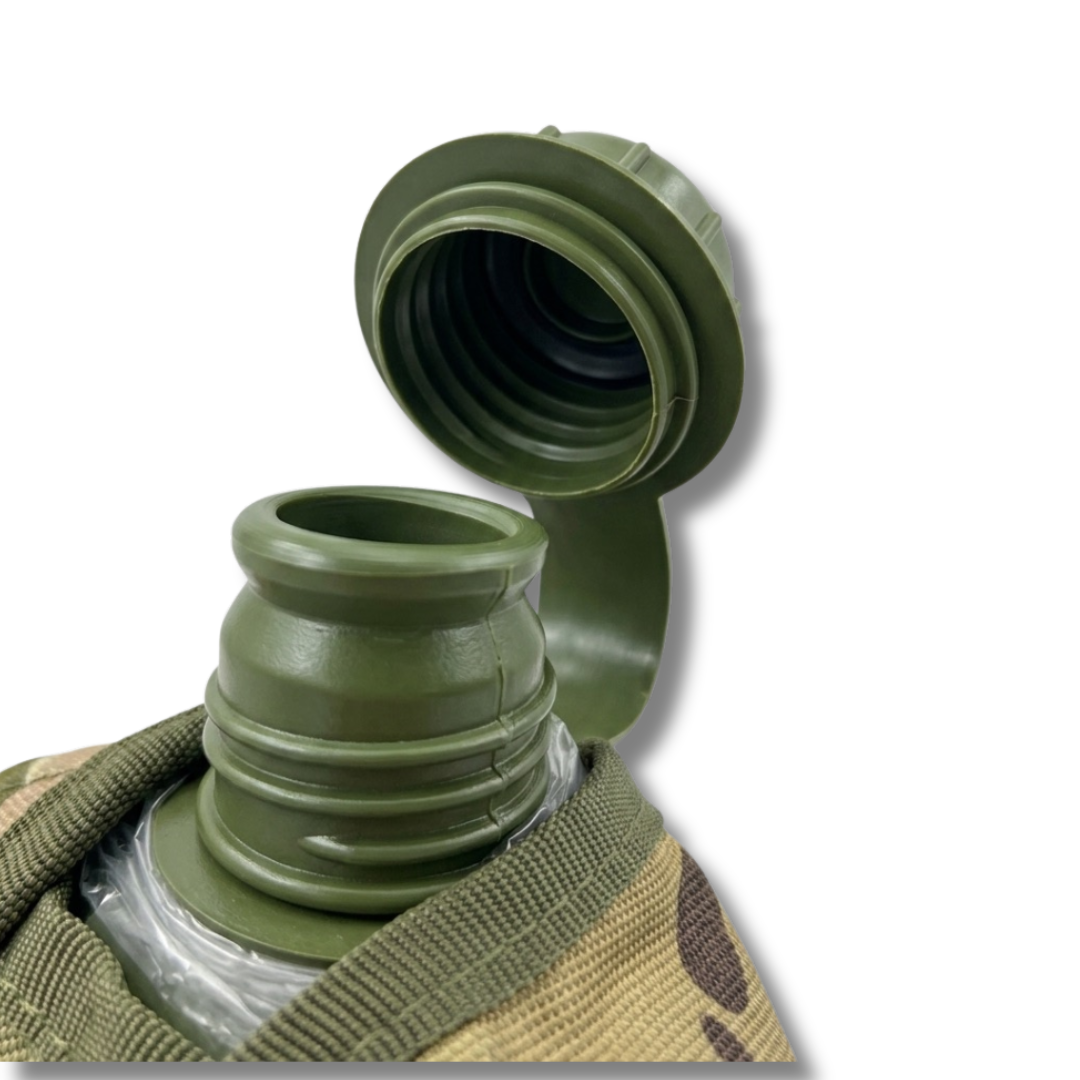 CANTIMPLORA PVC 1.5 LT C/FUNDA Y TACHO ALUMINIO MULTICAM